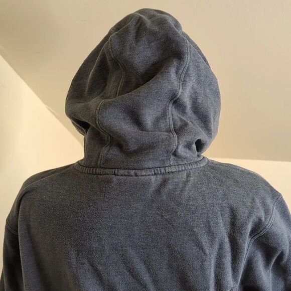 Marmot size Small Gray Blue Hoodie Sweat Shirt with Mountain Logo - Picture 10 of 13